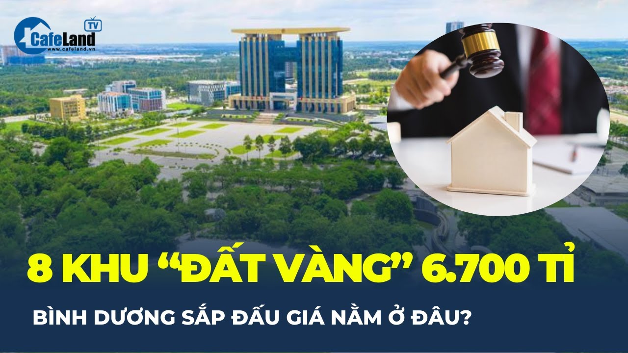 Hé lộ 8 khu "ĐẤT VÀNG” trị giá hơn 6.700 tỉ đồng sắp được Bình Dương đấu giá| CafeLand