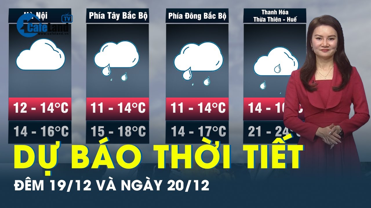 Dự báo thời tiết đêm nay và ngày mai 20/12: Miền Bắc rét đậm, rét hại, có nơi dưới 3 độ C | CafeLand