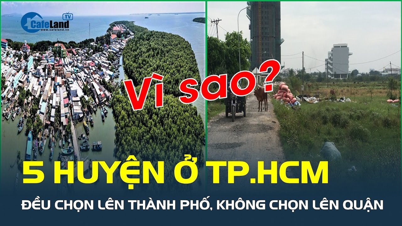 Vì sao 5 huyện ở TP.HCM đều chọn lên thành phố, không chọn lên quận | CafeLand