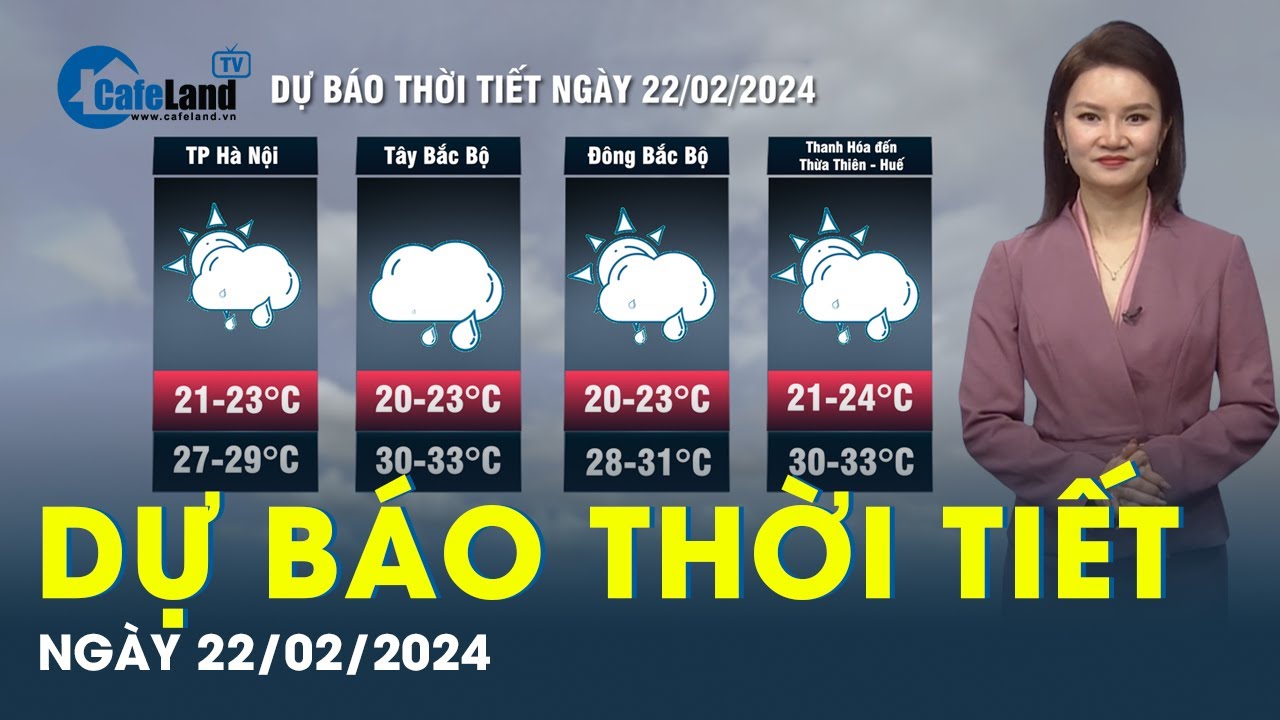 Dự báo thời tiết ngày 22/02/2024: Bắc Bộ mưa phùn nồm ẩm, Nam Bộ nắng nóng | CafeLand