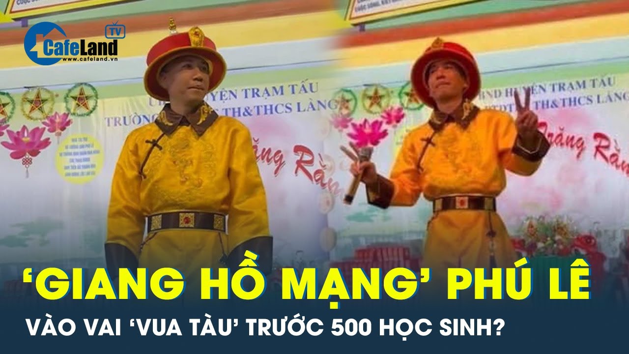 Yêu cầu giải trình vụ 'giang hồ mạng' Phú Lê mặc đồ như vua chúa Trung Quốc biểu diễn ở trường học