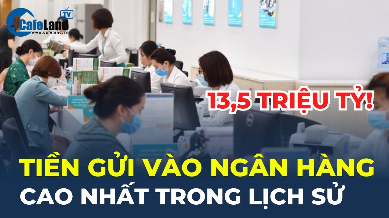 Tiền gửi "Ồ ẠT" chảy vào ngân hàng: Đạt hơn 13,5 triệu tỷ đồng, CAO NHẤT TRONG LỊCH SỬ | CafeLand