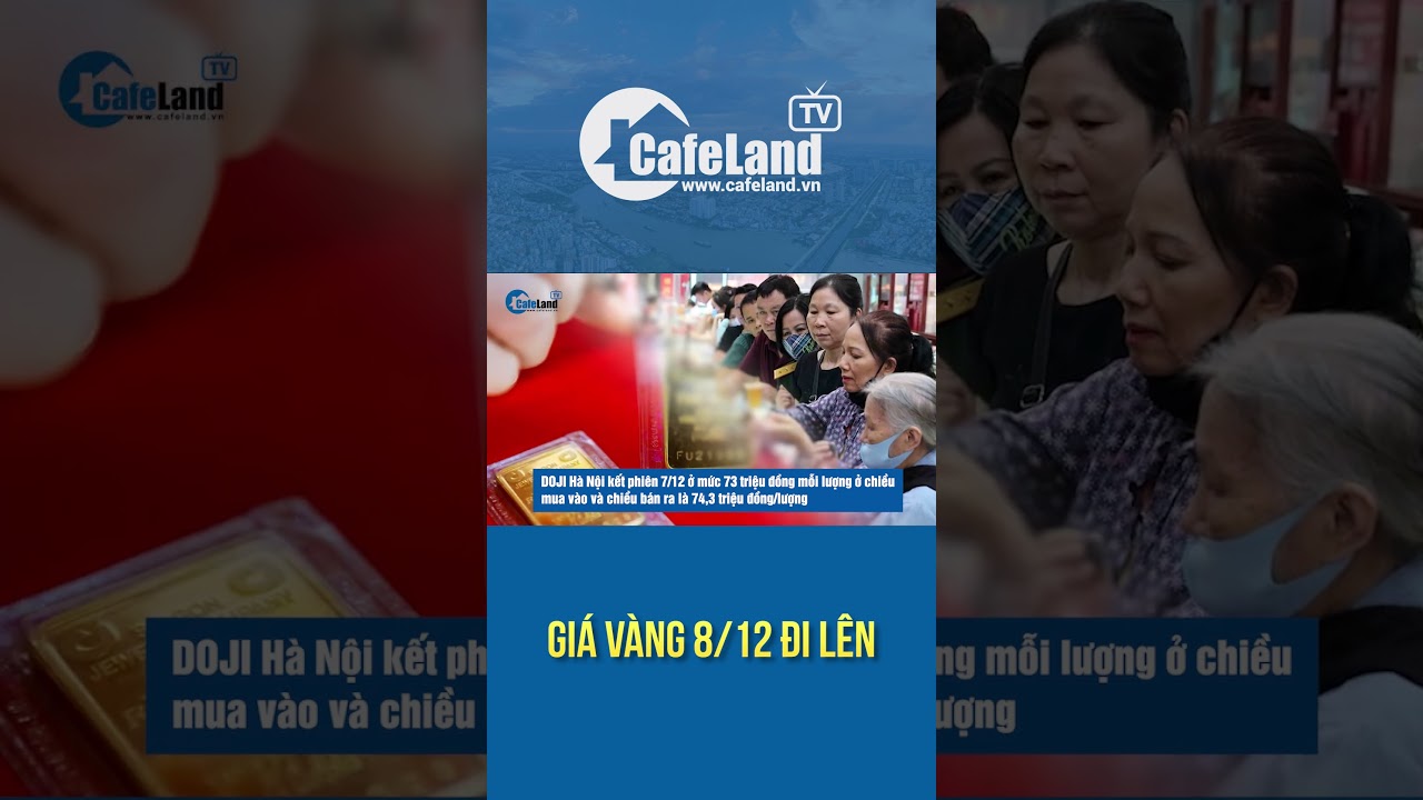 Giá vàng thế giới 8/12 TĂNG MẠNH | CafeLand #giavang  #vang #thitruongvang #giavanglapdinh