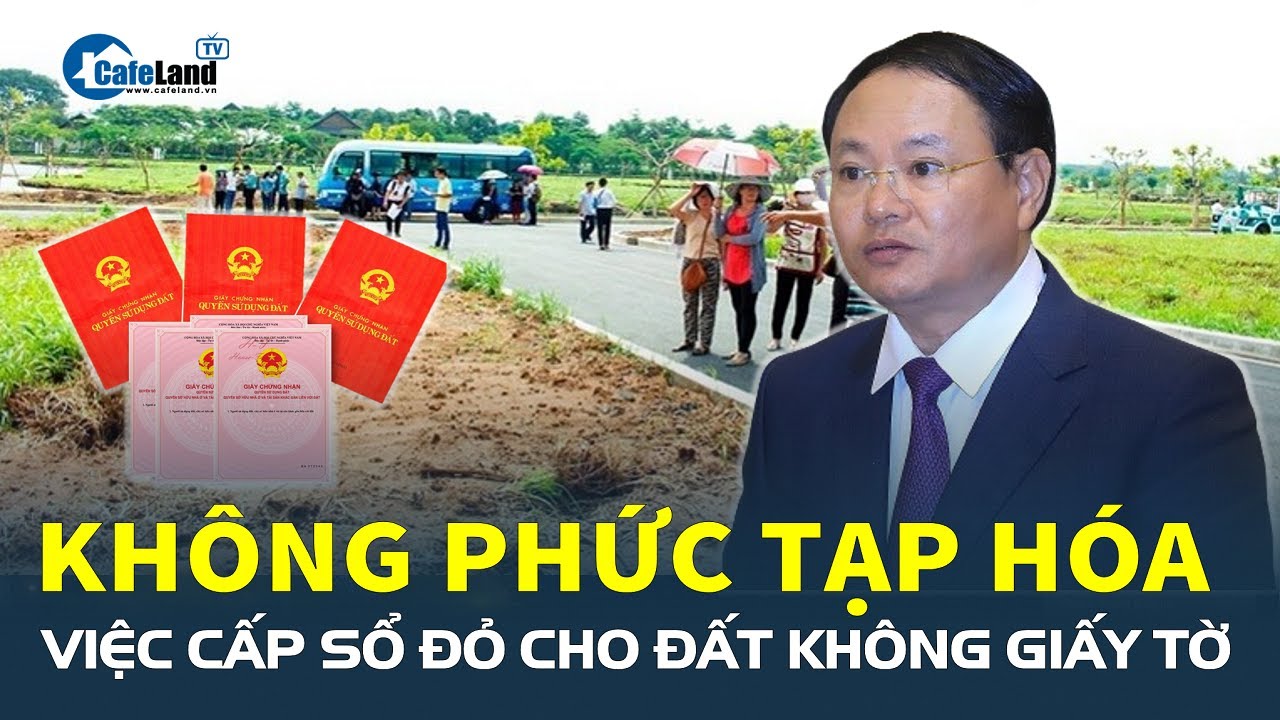 “Không phức tạp hóa việc CẤP SỔ ĐỎ cho đất không giấy tờ” | CafeLand