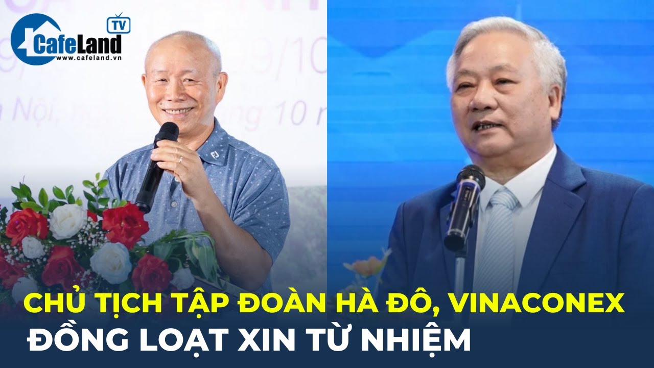 Chủ tịch Tập đoàn Hà Đô, Vinaconex đồng loạt xin TỪ NHIỆM | CafeLand