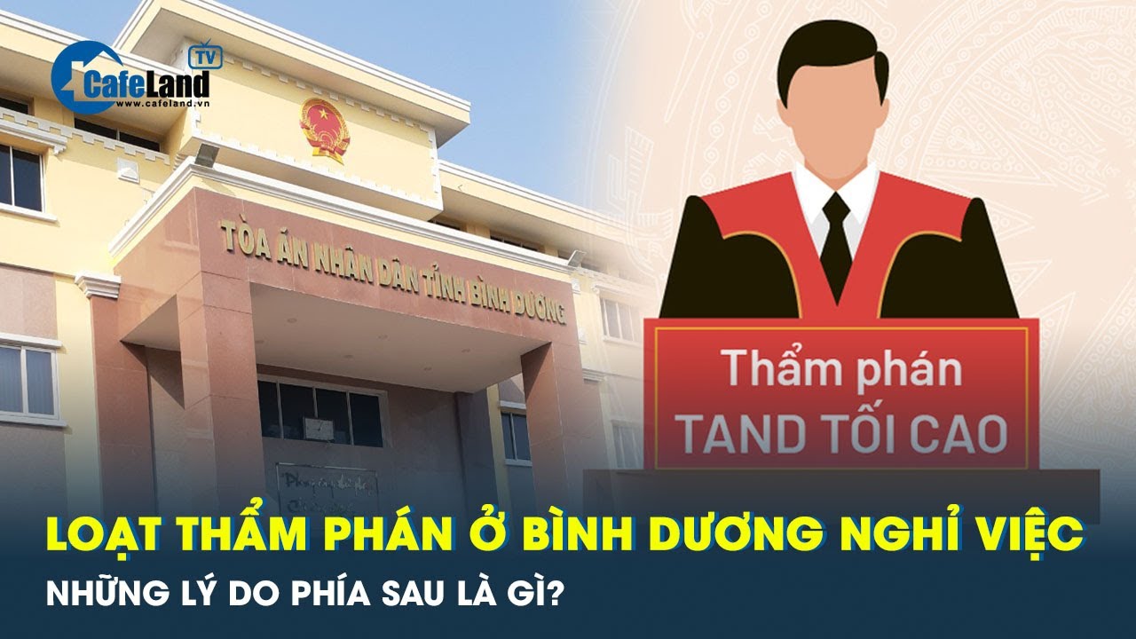 Loạt thẩm phán ở Bình Dương xin nghỉ việc | CafeLand