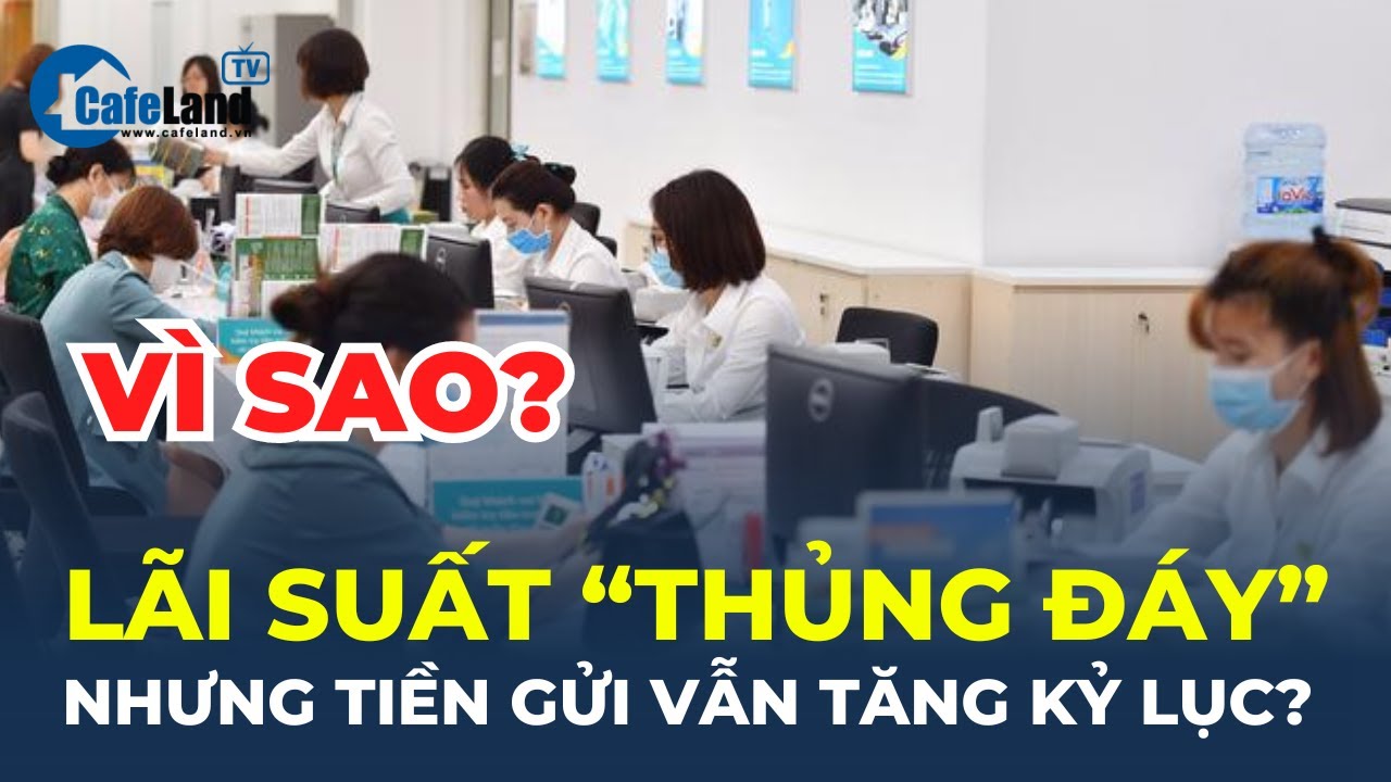 Vì sao lãi suất "THỦNG ĐÁY" nhưng tiền gửi vẫn TĂNG KỶ LỤC? | CafeLand