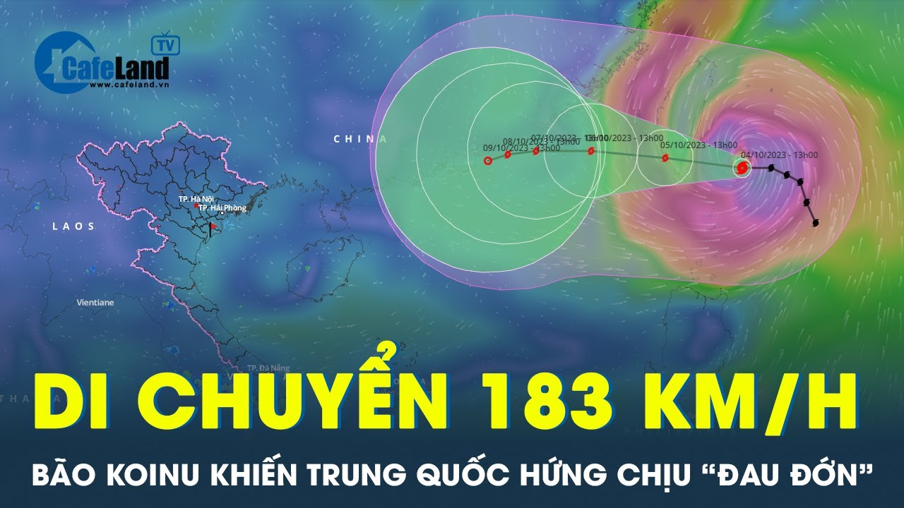 Bão Koinu lên cấp siêu bão, Trung Quốc chuẩn bị hứng chịu sự cuồng nộ của thiên nhiên | CafeLand