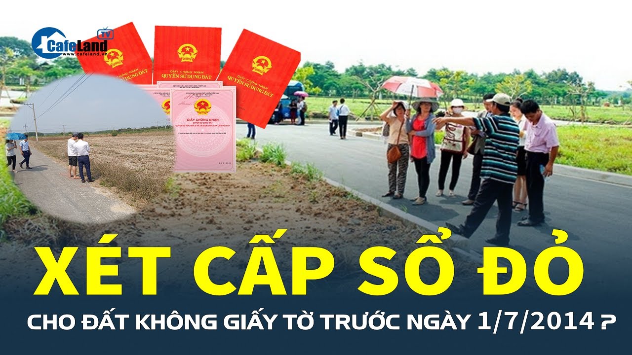 Luật Đất đai sửa đổi: ĐẤT KHÔNG GIẤY TỜ trước ngày 1/7/2014 được xét CẤP SỔ ĐỎ | CafeLand