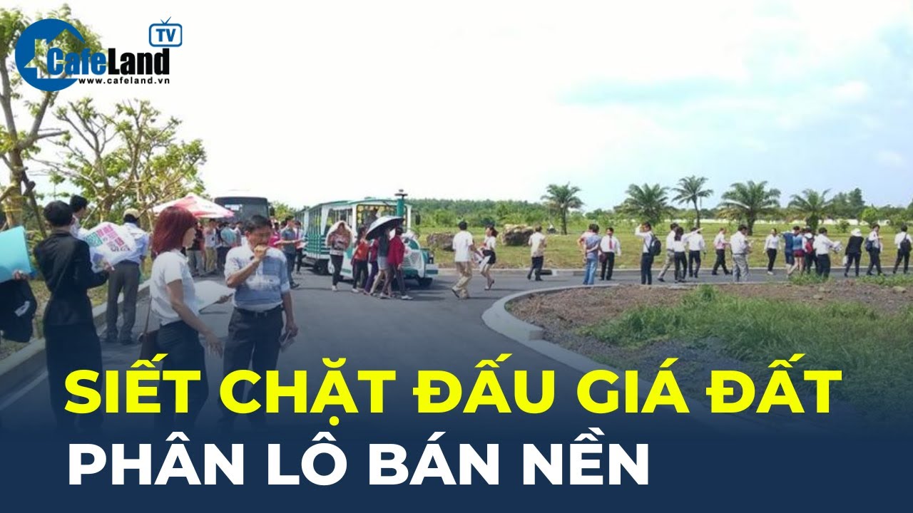 SIẾT CHẶT đấu giá đất, phân lô bán nền | CafeLand