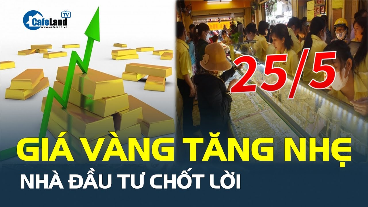 Giá vàng hôm nay 25/5 TĂNG NHẸ, nhà đầu tư CHỐT LỜI | CafeLand