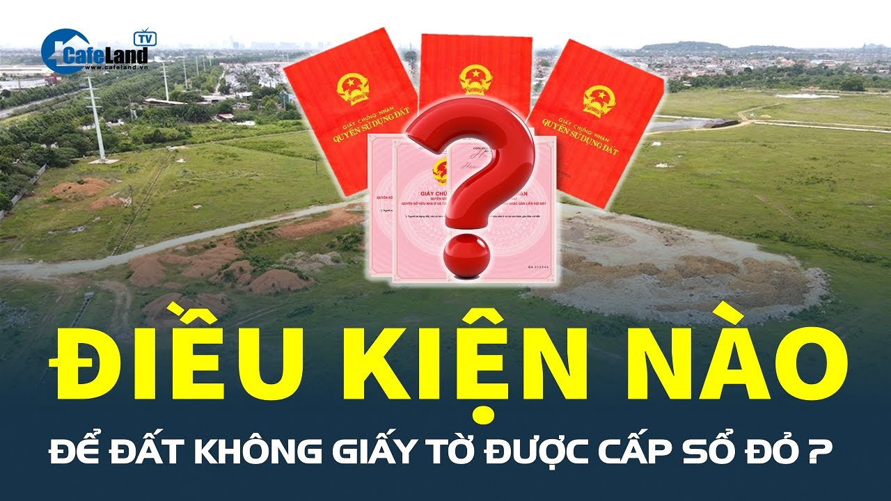 Luật Đất đai sửa đổi: ĐIỀU KIỆN NÀO để đất không giấy tờ được cấp sổ đỏ? | CafeLand