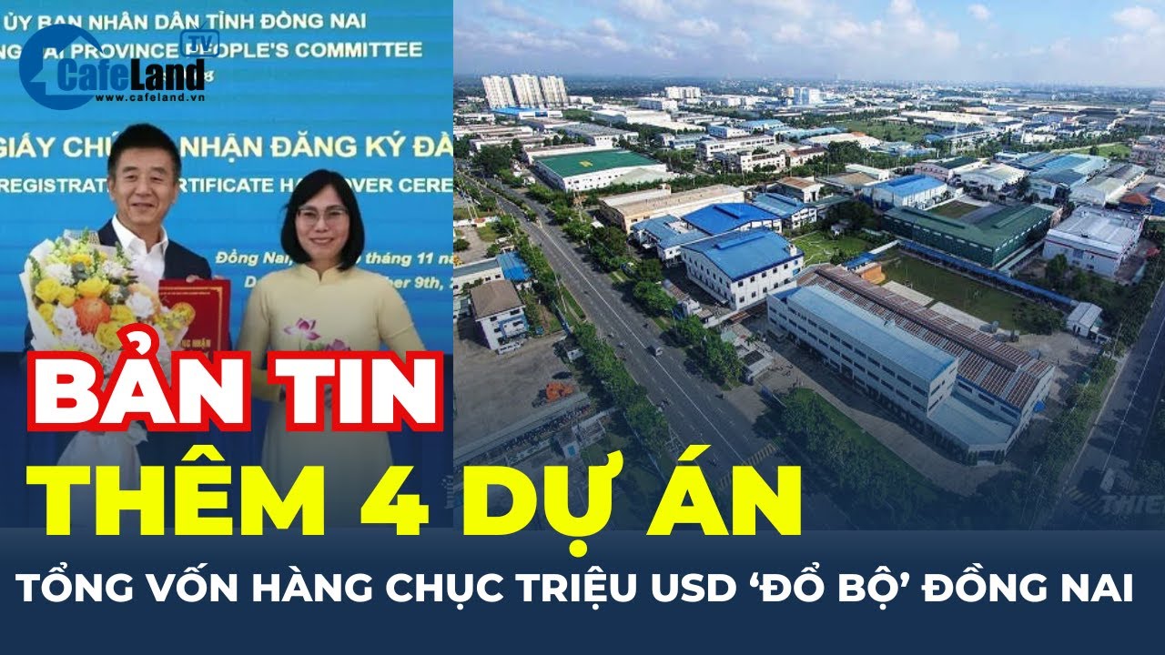 Thêm 4 dự án có tổng vốn HÀNG CHỤC TRIỆU USD 'đổ bộ' đầu tư vào Đồng Nai | CafeLand