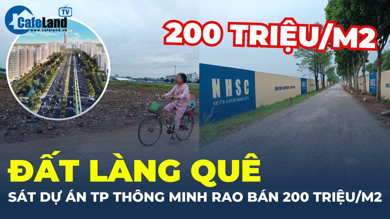 Đất làng quê gần Dự án Thành phố thông minh tại Đông Anh rao bán lên tới 200 triệu/m2 | CafeLand