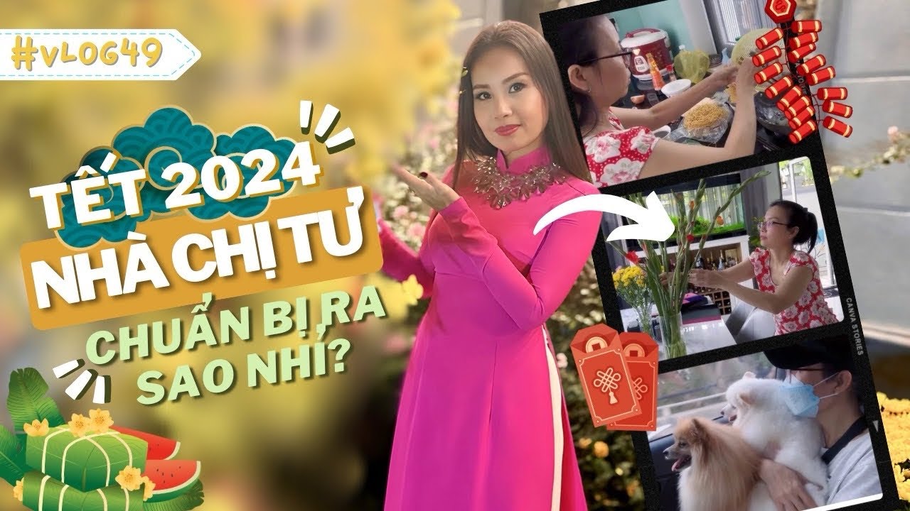 Tết 2024 nhà chị Tư Cẩm Ly chuẩn bị ra sao nhỉ | Cẩm Ly Vlog #49