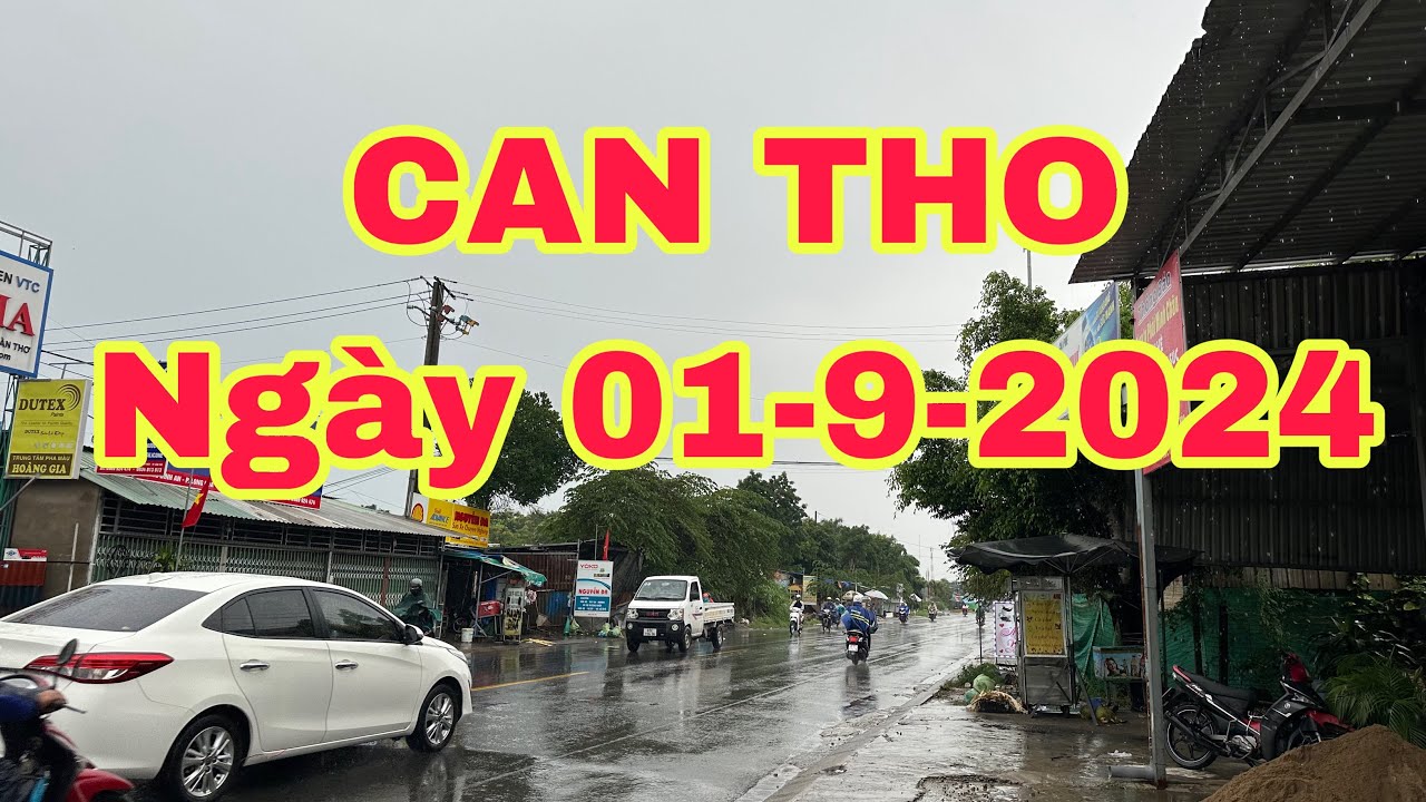 THÀNH PHỐ CẦN THƠ NGÀY  CUỐI TUẦN MƯA DẦM🌺ngày 01-9-2024🌺cần thơ ký sự