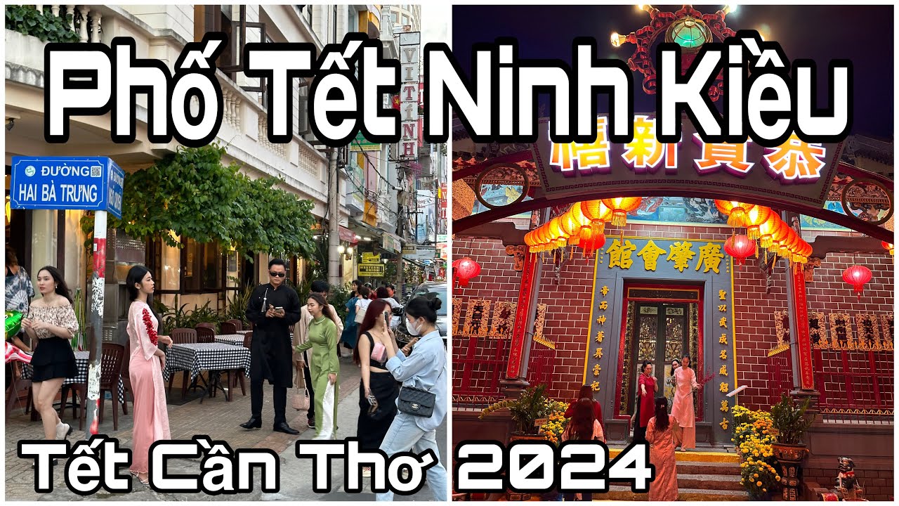 Phố Tết Bến Ninh Kiều TP Cần Thơ 🌺5-2-2024🌺cần thơ ký sự