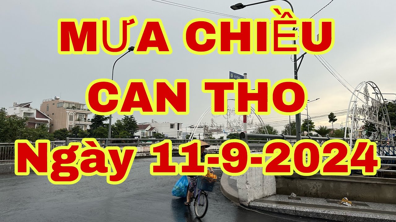 CẦN THƠ CHIỀU MƯA🌺ngày 12-9-2024🌺cần thơ ký sự