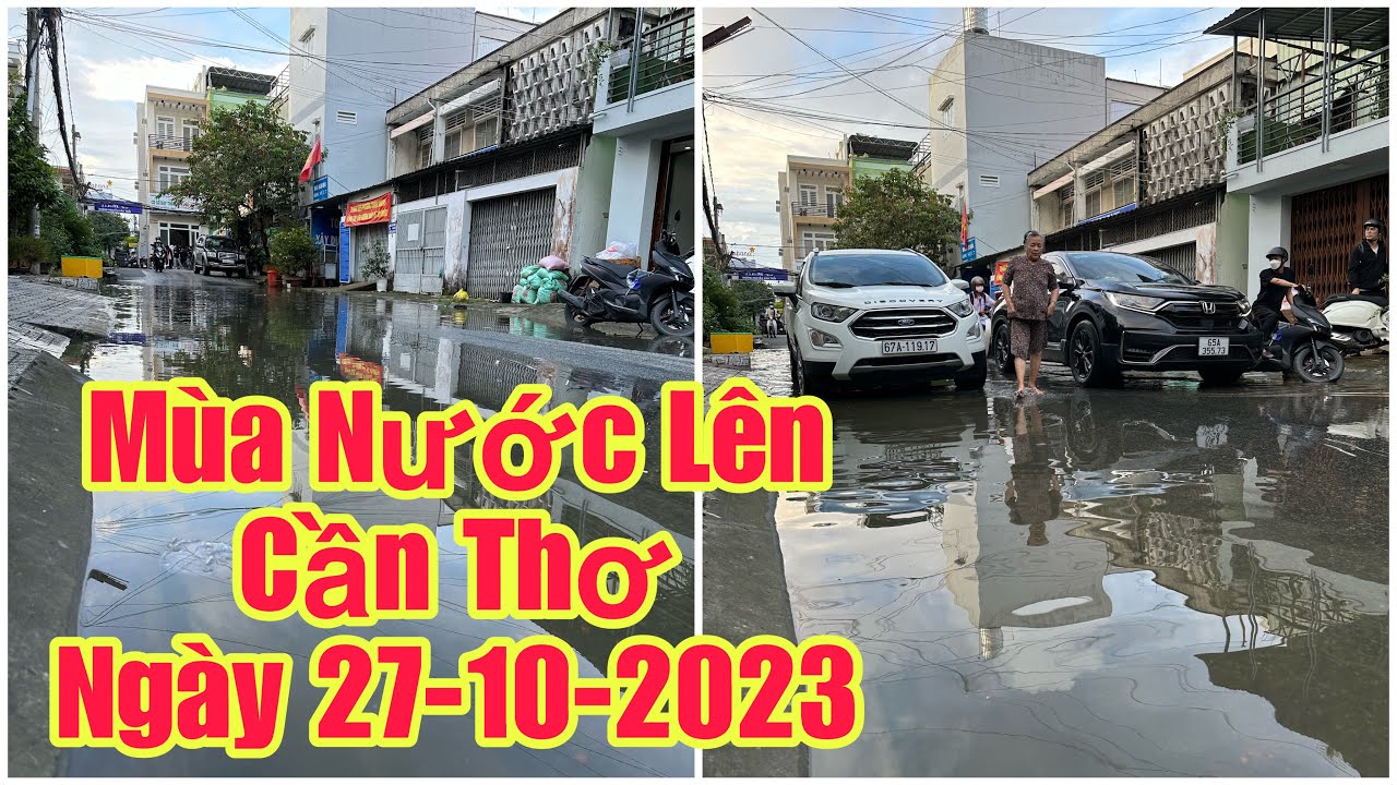 NHẬT KÝ : Cần Thơ Mùa Nước NGẬP SÂU - ngày 27-10-2023- can tho ky su