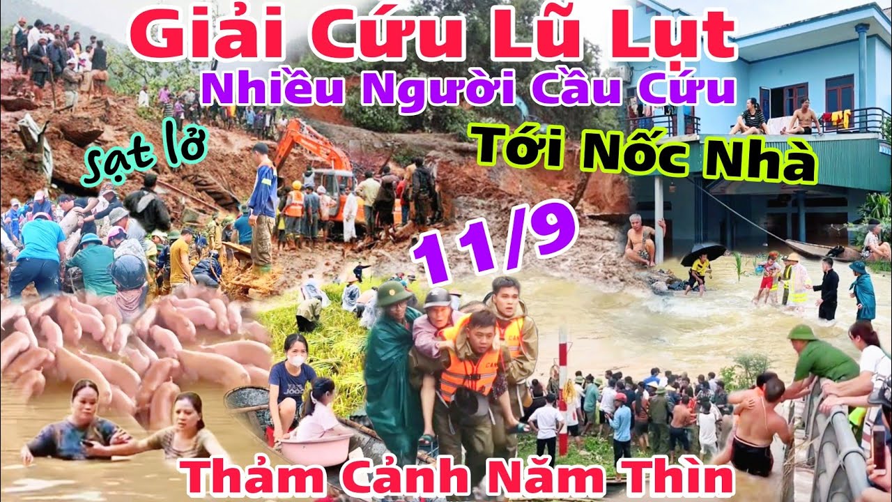 Lũ lụt Miền Bắc ngập tới nốc nhà quân đội giải cứu xuyên đêm nhà cửa ruộng vườn mất trắng