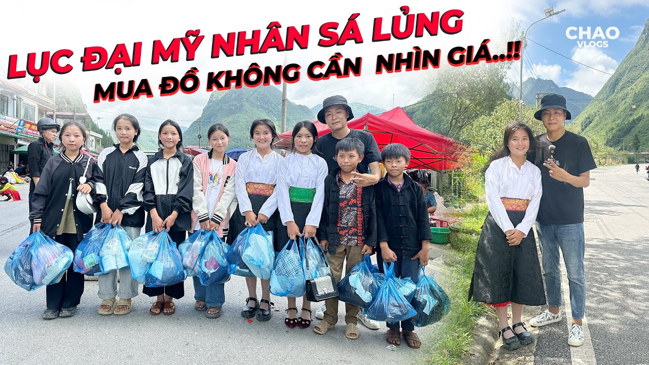 Đưa Em Cầu Xinh Gái Và Các Em Nhỏ Đi Chợ Phiên Làm Điều Bất Ngờ Khi Xong Đường.