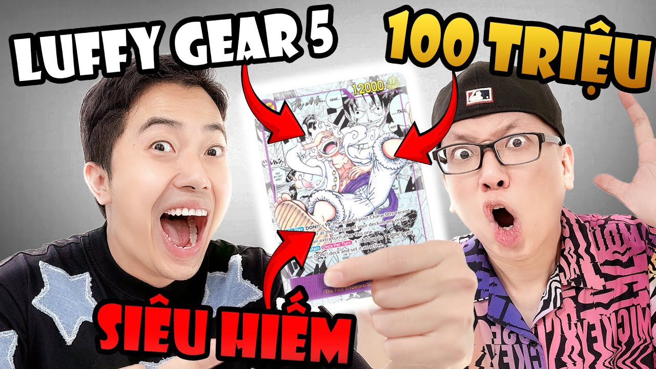 Lá bài Luffy Gear 5 siêu hiếm của CrisDevilGamer và @ToyStationVietnam