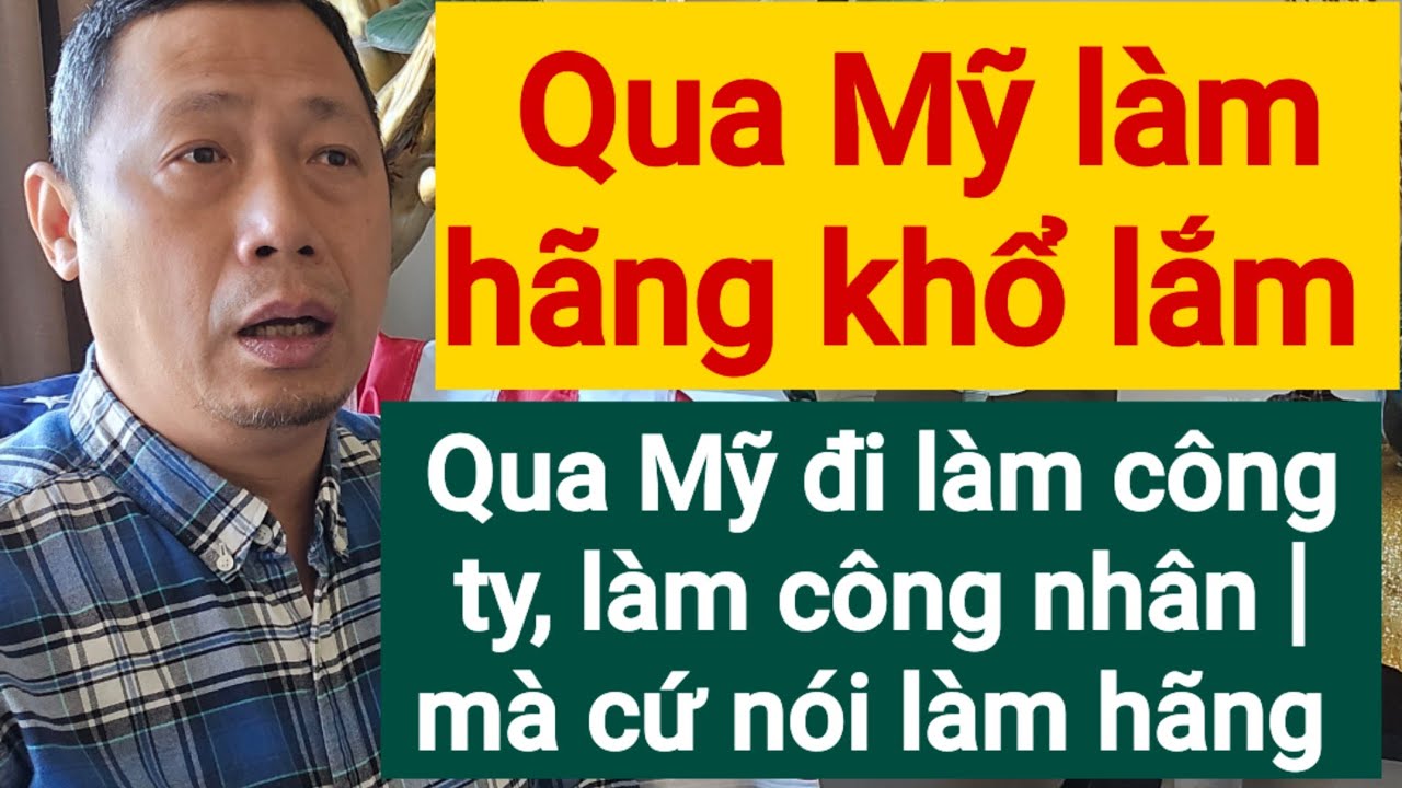 Việt Kiều Mỹ đi làm hãng nói khổ lắm | vì sao nông nổi này ?