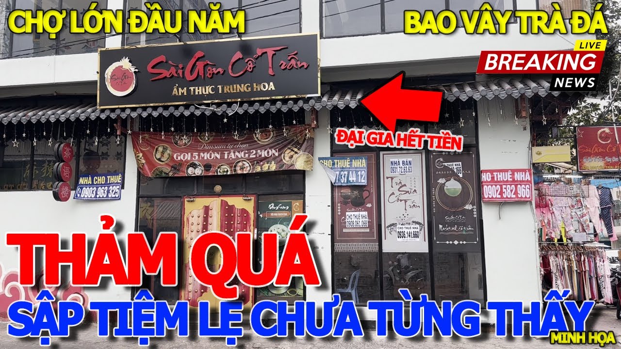 Tiêu rồi không ngờ CHỢ LỚN ĐẠI GIA THÁO CHẠY - NHÀ HÀNG DIMSUM MÓN HOA SẬP TIỆM LẸ CHƯA TỪNG THẤY