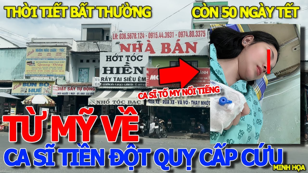 Quá căng VỪA BAY TỪ MỸ VỀ SÀI GÒN - CA SĨ TỐ MY NỔI TIẾNG BỊ TIỀN ĐỘT QUỴ NHẬP VIỆN 115 CẤP CỨU KHẨN