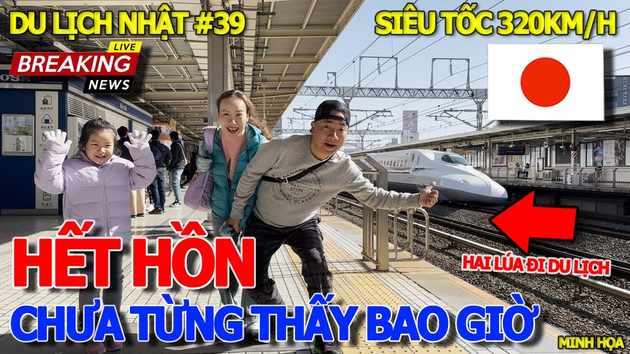 DU LỊCH NHẬT #39 TOUR 35 TRIỆU - HAI LÚA SÀI GÒN CHOÁNG NGỘP TÀU "VIÊN ĐẠN" SIÊU TỐC ĐỘ SHINKANSEN