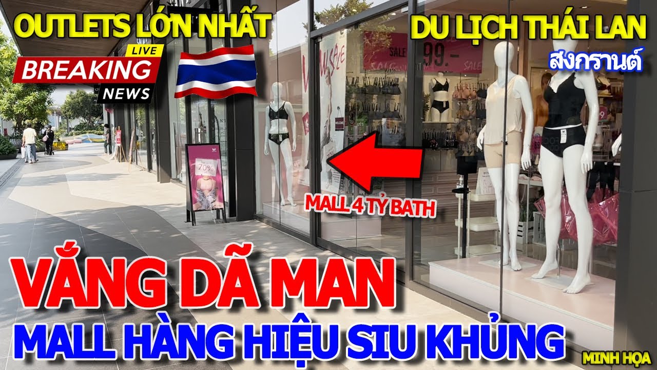 Chưa từng thấy MALL HÀNG HIỆU 50.000M2 GIÁ 4 TỶ BATH NGẬP TRÀN HÀNG ĐẸP SIAM PREMIUM OUTLETS BANGKOK