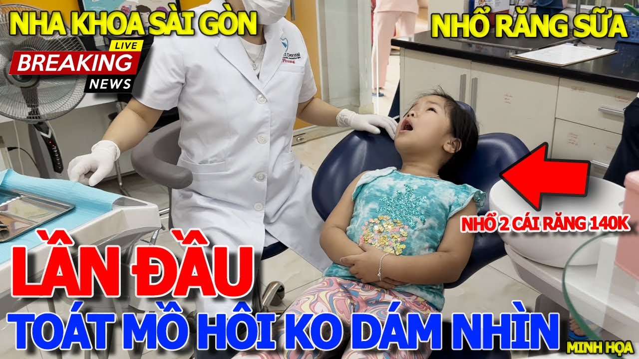 Toát mồ hôi lạnh KHÔNG DÁM VÀO - lần đầu tiên trong đời EM ĐI NHỔ RĂNG SỮA & DẬY THÌ NHỔ 20 CÁI RĂNG