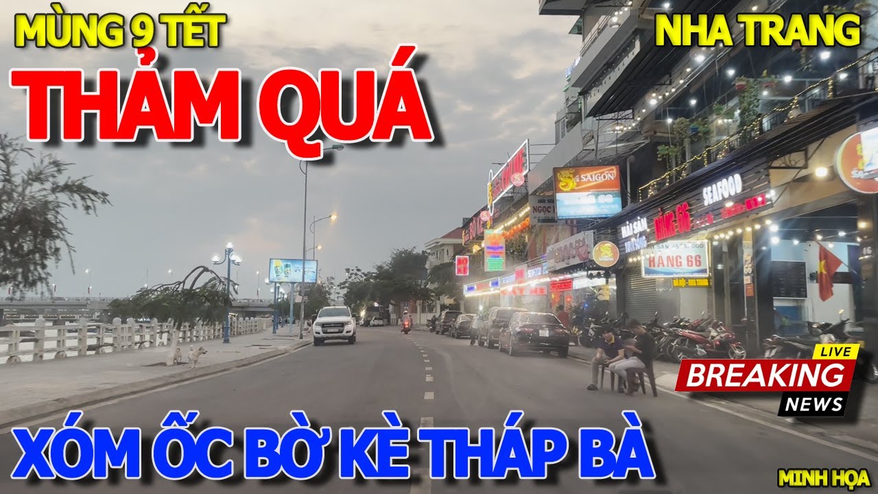 Thôi xong HẾT THỜI VẮNG KHÁCH BÁN Ế - XÓM ỐC BỜ KÈ THÁP BÀ NHA TRANG MÙNG 9 TẾT CẢNH CHƯA TỪNG THẤY