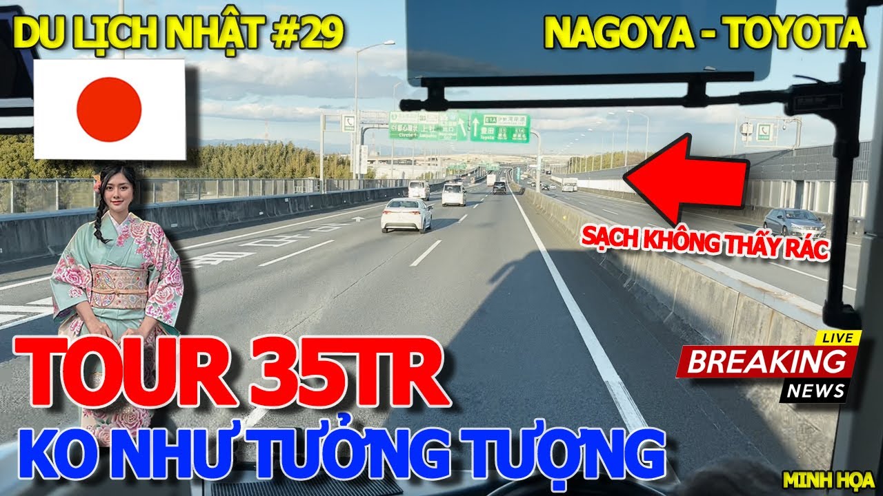 DU LỊCH NHẬT BẢN #29 - TOUR 35TR CHOÁNG NGỘP ĐỊA BÀN XE HƠI TOYOTA & ĐƯỜNG PHỐ CAO TỐC KÔ THẤY RÁC