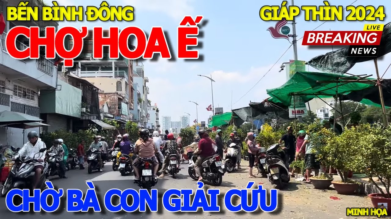 Năm nào cũng ế - CHỢ HOA TẾT BẾN BÌNH ĐÔNG TRÊN BẾN DƯỚI THUYỀN CHỜ BÀ CON GIẢI CỨU CHIỀU 30 TẾT