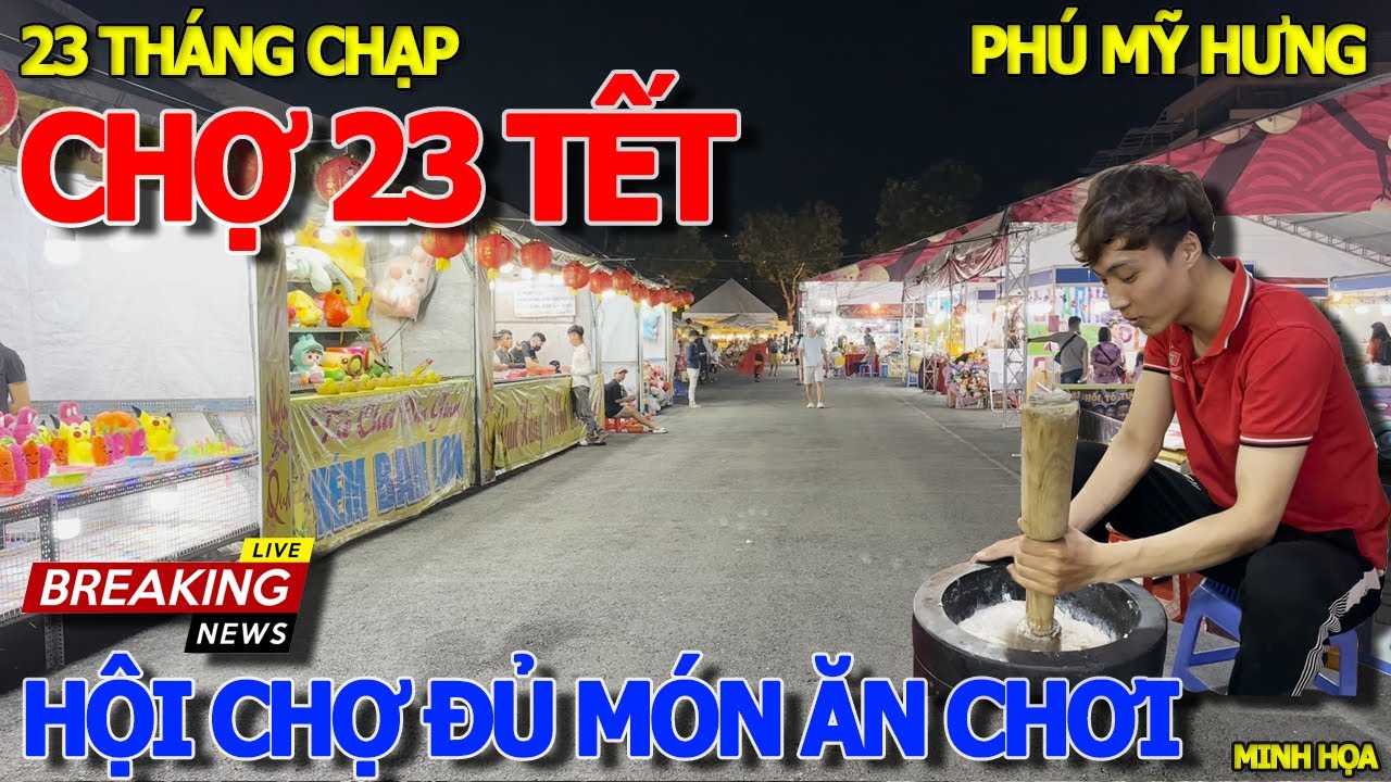 Tưng bưng khai trương CHỢ HOA TẾT PHÚ MỸ HƯNG ĐỦ MÓN ĂN CHƠI - KHU NHÀ GIÀU ĐÁNG SỐNG QUẬN 7