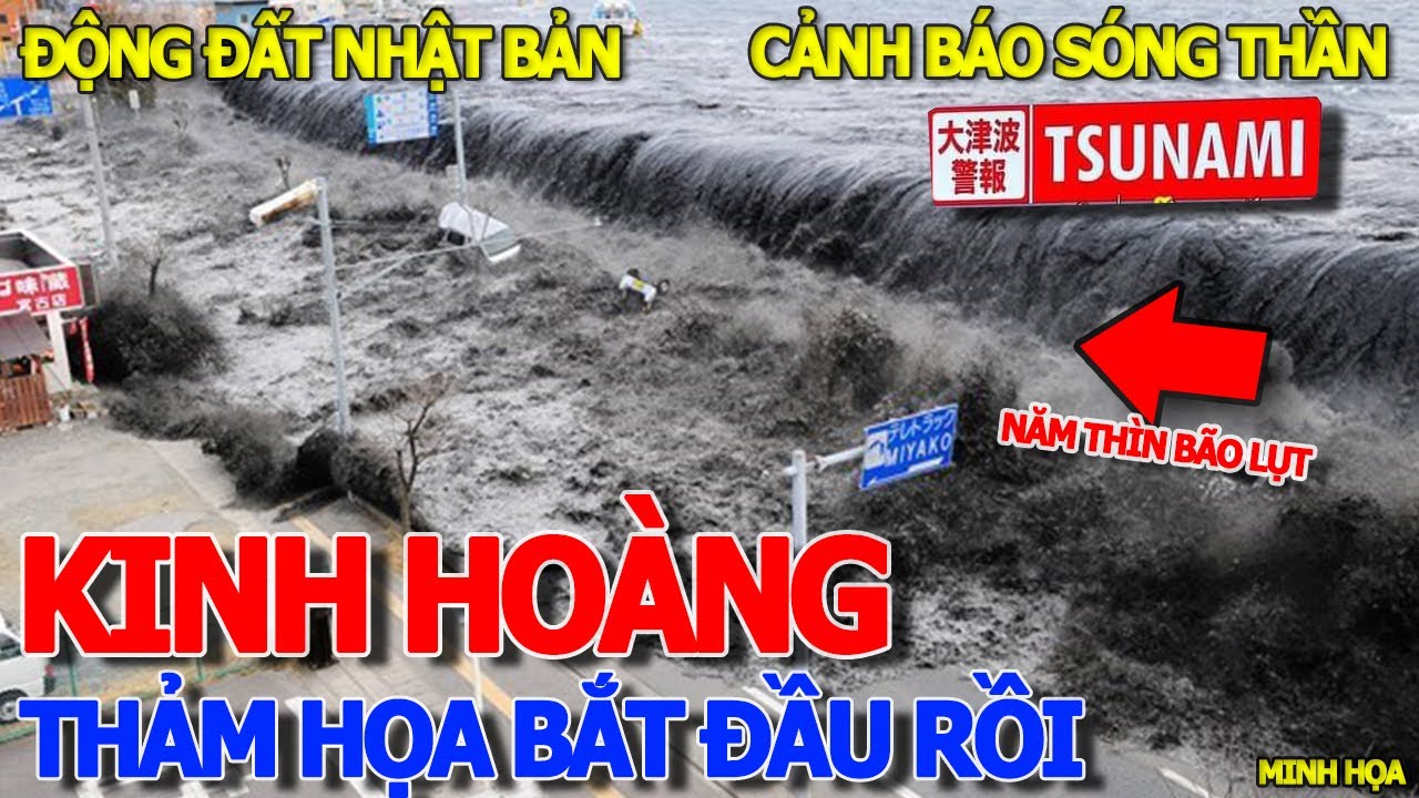 Thôi xong THẢM HỌA BẮT ĐẦU NĂM THÌN BÃO LỤT - ĐỘNG ĐẤT & SÓNG THẦN NGÀY ĐẦU NĂM MÙNG 1 TẾT NHẬT BẢN