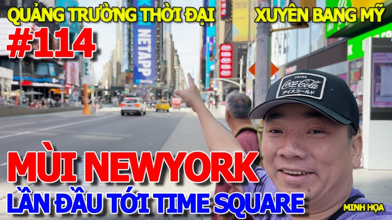 QUÁ HỒI HỘP - LẦN ĐẦU QUA MỸ KHÁM PHÁ QUẢNG TRƯỜNG THỜI ĐẠI TIME SQUARE XA HOA ĐẸP BẬC NHẤT NEWYORK