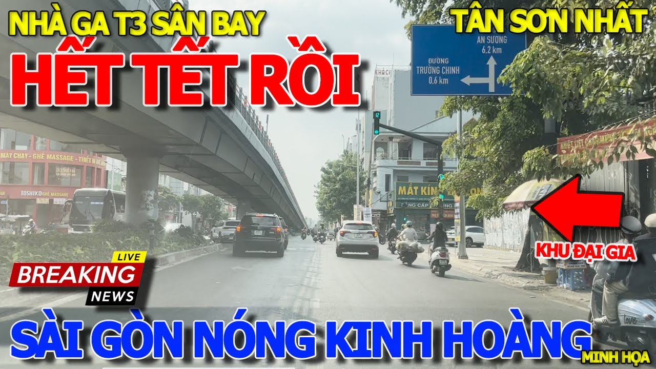 Thôi xong SÀI GÒN HẾT TẾT TRỜI NÓNG KINH HOÀNG - KHU ĐẠI GIA NHÀ GA T3 SÂN BAY QUỐC TẾ TÂN SƠN NHẤT