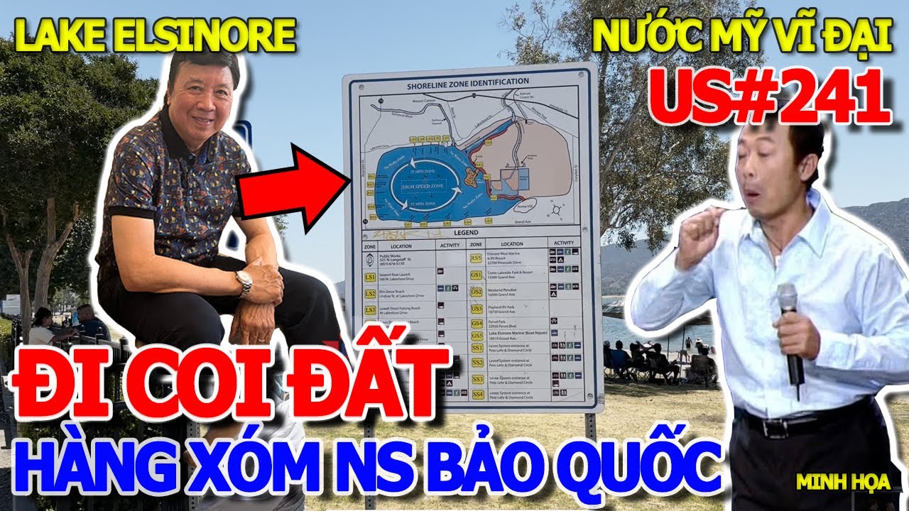 ĐI COI ĐẤT MUA NHÀ KHU ĐẠI GIA CALIFORNIA - HÀNG XÓM NGHỆ SỸ BẢO QUỐC & VÂN SƠN - LAKE ELSINORE MỸ