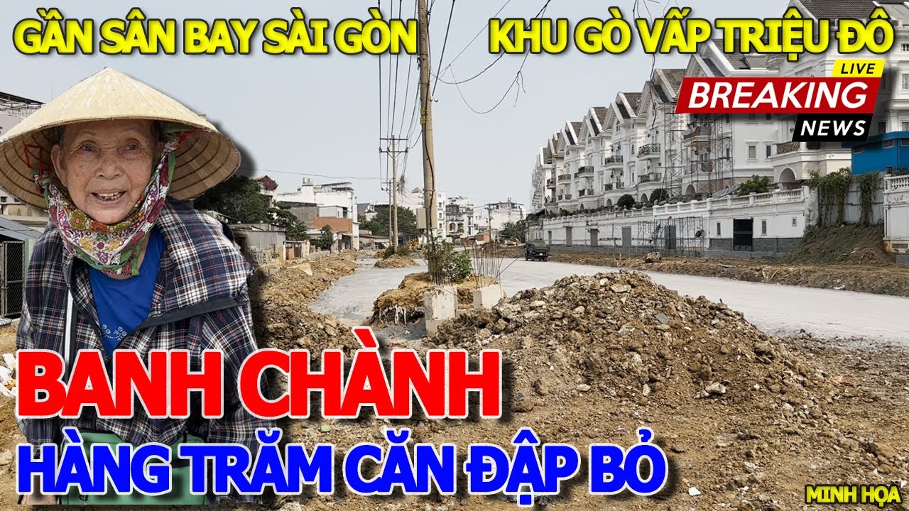 Sững sờ cảnh HÀNG TRĂM CĂN NHÀ ĐẬP BỎ BANH CHÀNH NGAY KHU NHÀ GIÀU TRIỆU ĐÔ GÒ VẤP - DƯƠNG QUẢNG HÀM