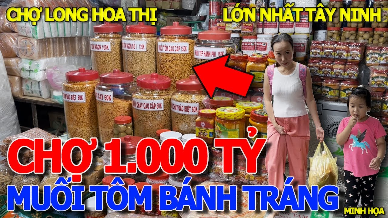 Bàng hoàng CẢNH TƯỢNG NGÔI CHỢ 1000 TỶ - CHỢ LONG HOA THỊ LỚN NHẤT THÁNH ĐỊA THÀNH PHỐ TÂY NINH