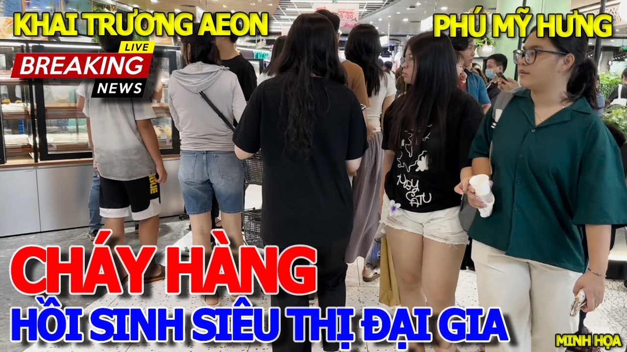 Không ngờ cảnh HỒI SINH SIÊU THỊ XÓM NHÀ GIÀU - KHAI TRƯƠNG AEON CRESCENT MALL ĐÔNG 4 NGÀY LIÊN TỤC