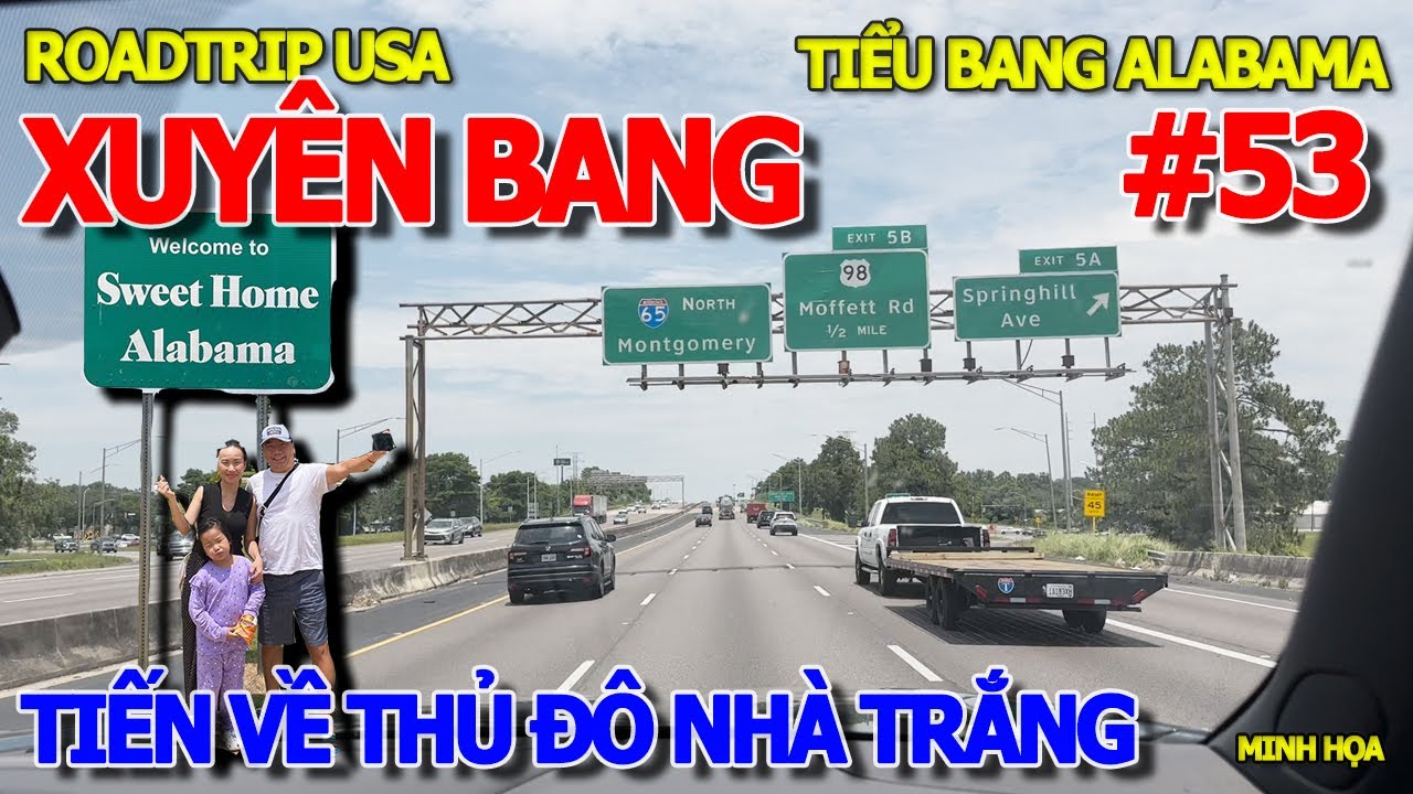 THẲNG TIẾN VỀ TÒA BẠCH ỐC THỦ ĐÔ WASHINGTON DC - XUYÊN BANG ALABAMA NƯỚC MỸ VĨ ĐẠI XỨ THIÊN ĐƯỜNG