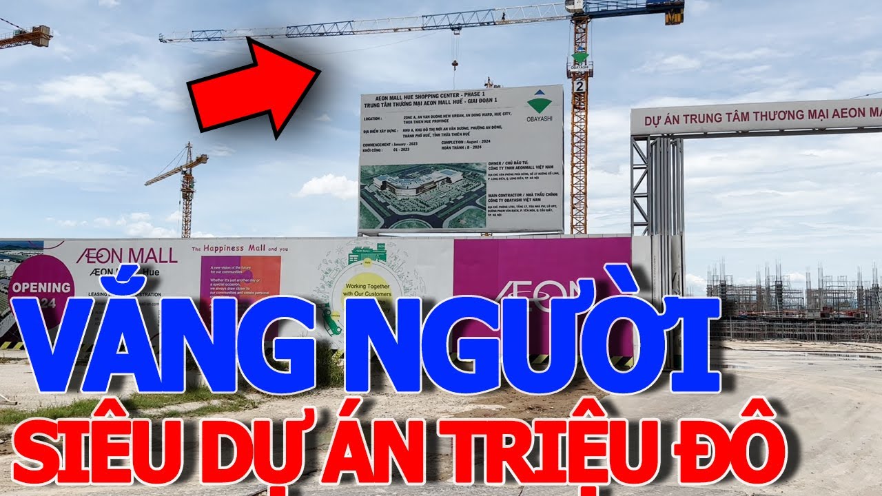 Choáng ngộp SIÊU CHỢ 169TR ĐÔLA - AEON MALL HUẾ đầu tiên miền trung NGAY GIỮA KHU DÂN CƯ VẮNG NGƯỜI