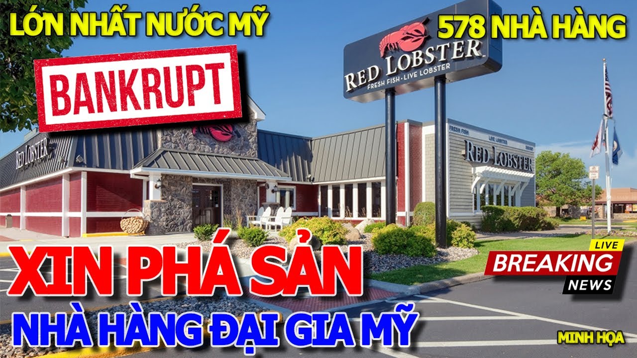 Tới công chuyện ĐẠI GIA MỸ BỂ NỢ 1 TỶ ĐÔLA - NỘP ĐƠN XIN PHÁ SẢN CHUỖI NHÀ HÀNG RED LOBSTER 56 NĂM