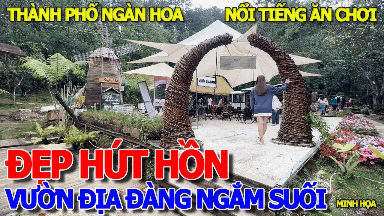 NGẨN NGƠ VẺ ĐẸP THIÊN NHIÊN - VƯỜN ĐỊA ĐÀNG CÀ PHÊ SUỐI MƠ & THÁC 7 TẦNG KHUNG CẢNH THẦN TIÊN ĐÀ LẠT