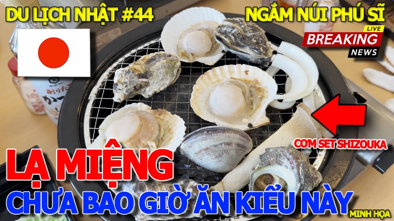 DU LỊCH NHẬT BẢN #44 - LẠ MIỆNG CƠM NHẬT SET SHIZOUKA HẢI SẢN NƯỚNG THƠM PHỨC & NGẮM NÚI PHÚ SĨ.