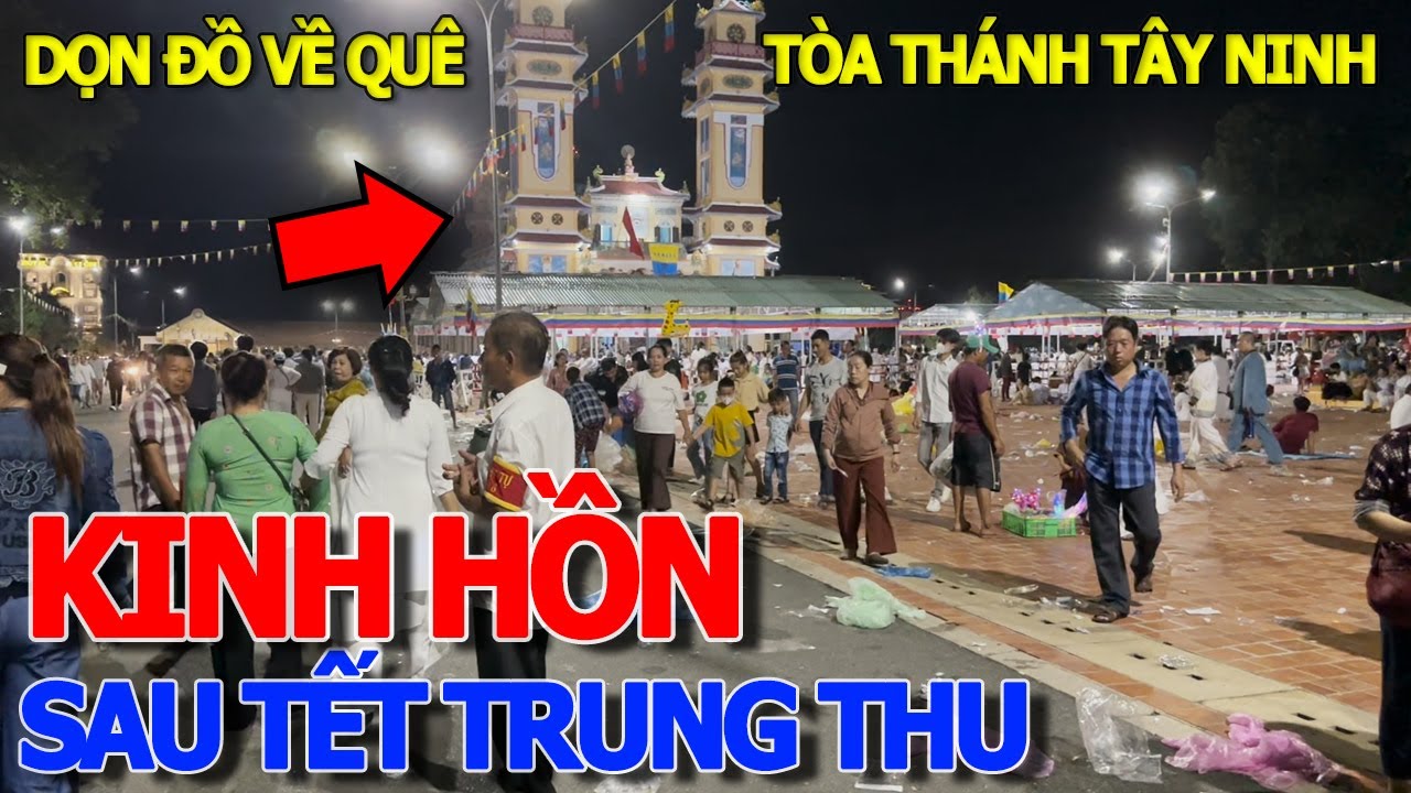 Cảnh tượng hải hùng ĐÊM TÒA THÁNH TÂY NINH SAU TẾT TRUNG THU & ĐẠI LỄ HỘI YẾN DIÊU TRÌ CUNG 2023