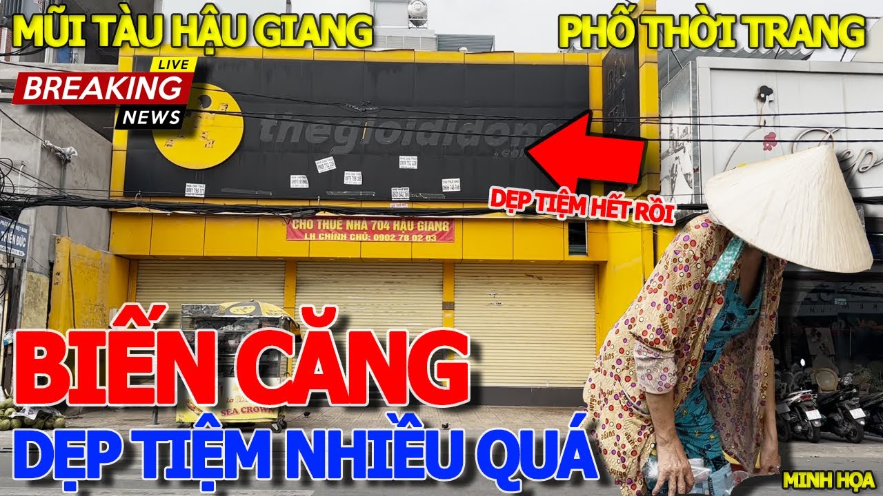 Căng thiệt rồi CẢNH TƯỢNG ĐẦU NĂM - HÀNG LOẠT CỬA HÀNG ĐÓNG CỬA DẸP TIỆM - XE XÔI 5 BÍCH HẬU GIANG